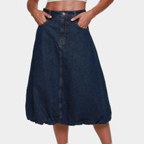 Saia Jeans Colcci Casual Feminina Saia Jeans Colcci Casual Feminina