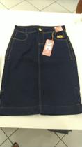 Saia jeans escura ,40,42,44