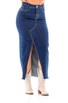 Saia Jeans Feminina Arauto Maxi Longa Catarina Plus