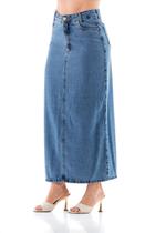 Saia Jeans Feminina Arauto Maxi Longa Tamanho 48