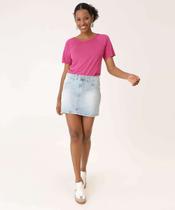 Saia Jeans Feminina Bolsos Ecxo Jeans-89603