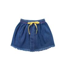 Saia Jeans Infantil Feminina Verão Moda Blogueirinha