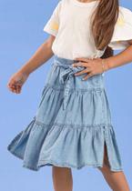 Saia Jeans Infantil Menina BAKULELÊ