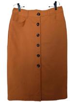 Saia Jeans Midi Alfaiataria Núbia