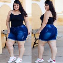 Saia jeans plus size com Lycra Saia jeans plus size com Lycra