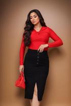 Saia Jeans Preta Feminina Fenda Frontal Midi Longa Saia Evangelica Luxo Cós Alto Com Lycra 38 ao 48 Saia Jeans Preta Feminina Fenda Frontal Midi Longa Saia Evangelica Luxo Cós Alto Com Lycra 38 ao 48