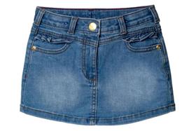 Saia jeans preta