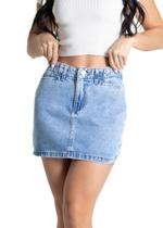 Saia Jeans Sawary - 281191 - Azul médio 38