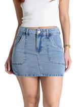 Saia Jeans Sawary - 281204 - Azul claro 36