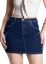 Saia Jeans Sawary Cargo - 278165 Azul