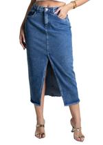 Saia Jeans Sawary Midi - 278923 Azul