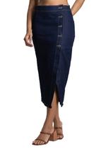 Saia Jeans Sawary Midi - 282009 - Azul médiobr 40