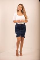Saia Jeans Sexup Romantic KDENIM