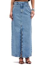 Saia Jeans Sommer Longa Azul