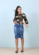 Saia jeans tamanho 42 Cod:94014