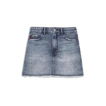 Saia Jeans Vintage Denim Emma Et Couro Ellus Saia Jeans Vintage Denim Emma Et Couro Ellus