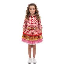 Saia Junina Bambolê Com Babado Xadrez Floral Bolinha Sortido