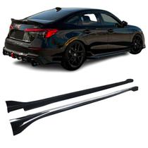 Saia Lateral Mugen Spoiler Honda Civic G11 Black Piano 2024 - Veon