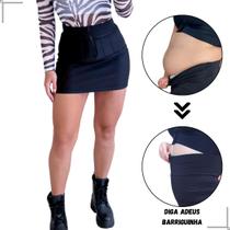 Saia Lipo Super Power Aperta Barriga Cintura Ziper Tratorado