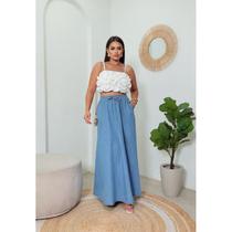 Saia lisa lavagem clara