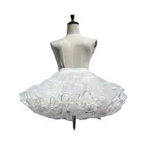 Saia Lolita Super Volumosa Sem Costura, De Tecido Macio, Com Suporte Para Bumbum De Pato E Crinolina