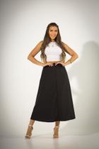 Saia Longa Básica Elástico Cintura Alta Evangélica Saia Longa Básica Elástico Cintura Alta Evangélica