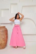 Saia Longa com Corte Evasê - Estilo e Conforto Vilma Valentti