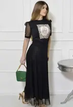 Saia Longa de Tule Poa Moda Feminina Tendência P ao GG