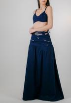 Saia Longa Detalhe Fivela