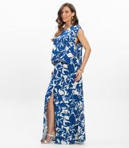 Saia Longa em Linho Feminina Endless Azul Saia Longa em Linho Feminina Endless Azul