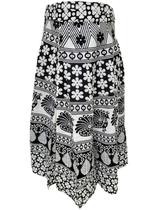 Saia Longa Envelope Algodão Estampada