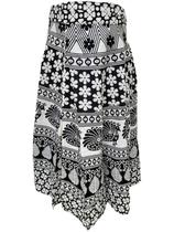 Saia Longa Envelope Algodão Estampada