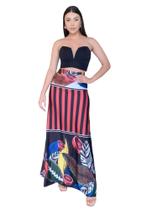 Saia Longa Estampa Exclusiva Perfect Way 912037 - M Saia Longa Estampa Exclusiva Perfect Way 912037 - M
