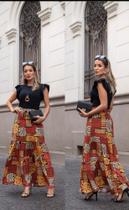 Saia Longa estampada Saia Longa estampada