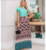 Saia longa estampadas tamanho G Saia longa estampadas tamanho G