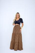 Saia Longa Feminina 3 Marias Moda Blogueira Plus Size
