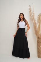 Saia Longa Feminina 3 Marias Moda Blogueira Plus Size