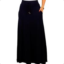 Saia Longa Feminina Malha Cintura Alta Moda Evangélica Saia Longa Feminina Malha Cintura Alta Moda Evangélica