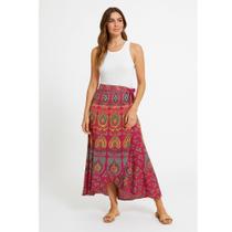 Saia Longa Indiana Estampada Mandala Saia Longa Indiana Estampada Mandala