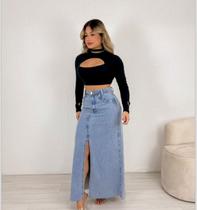 Saia longa jeans