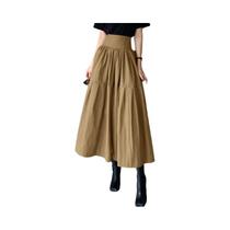 Saia Longa Plissada De Cintura Alta Para Mulheres Com Zíper, Estilo A-line, Casual, Para Festa, Saia Longa Plissada De Cintura Alta Para Mulheres Com Zíper, Estilo A-line, Casual, Para Festa,