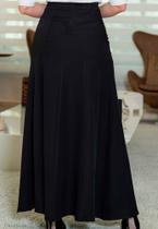 Saia longa preta feminina Saia longa preta feminina