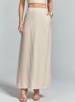 Saia Longa Reta Com Fenda E Bolso 83101196 SOMMER