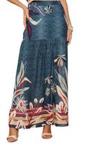 Saia Longa Viscose Estampada Núbia