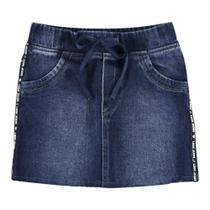 Saia Look Jeans Moletom Jeans - UNICA - 18