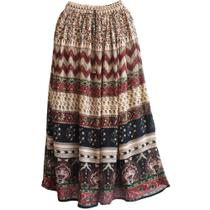 Saia Maia Longa Indiana Étnica Boho Hippie