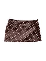 Saia MakeMechic Polka Dots Mini Y2K Bodycon Brown para mulheres