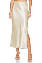 Saia Maxi Slit Skrtimory, seda acetinada, estampa de leopardo, creme para mulheres Saia Maxi Slit Skrtimory, seda acetinada, estampa de leopardo, creme para mulheres
