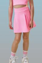 Saia Menina Esportiva com Short Embutido Kukiê Saia Menina Esportiva com Short Embutido Kukiê