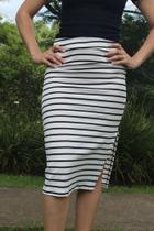 Saia Mid Com Fenda Moda Blogueira Tendência Tamanho Unico Saia Mid Com Fenda Moda Blogueira Tendência Tamanho Unico